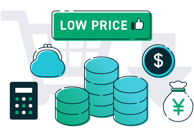 低価格&買い切り